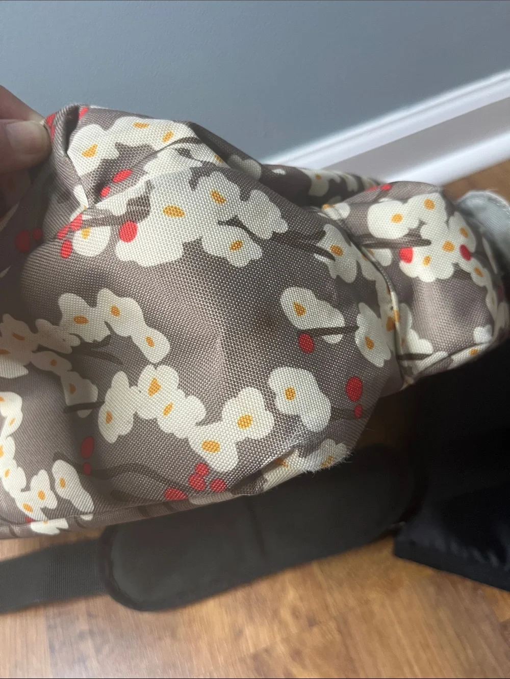 Skip Hop Cherry Blossom Stroller Tote Diaper Bag with Changing Pad